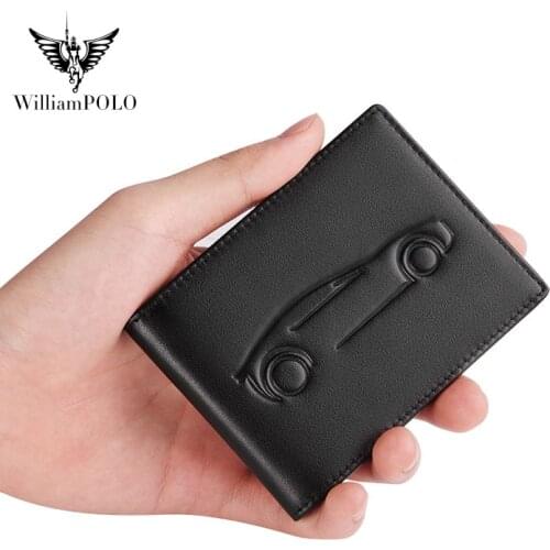 Williams ultra-thin mini bag male high-quality leather male drivers license clip is not shipped