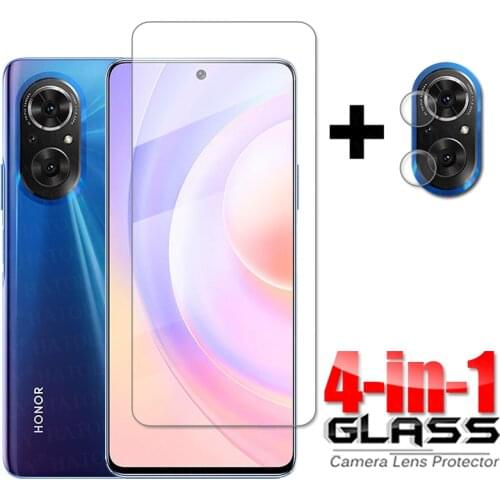 4-in-1 Glass on Honor 50 SE Full Glue Tempered Glass For Huawei Honor 50 SE HD Phone Screen Protector Honor 50 SE Camera Glass