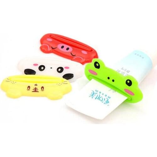 1pcs Multifunction Cartoon Animal Squeezer / Toothpaste Squeezer Home Commodity Bathroom Tube Cartoon Toothpaste Dispenser