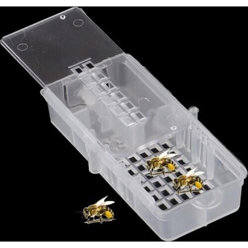 2/1Pcs Bee Tool Bee Transport Cages Beekeeping Equipment Queen House Beehive Bee Cage White transparent Bee Cage