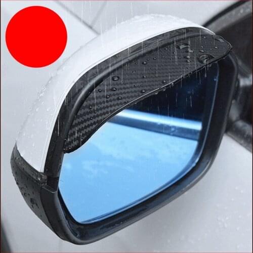 2Pcs Car Side Rear View Mirror Rain Eyebrow Visor Waterproof Look Sun Shade Snow Guard Weather Shield Cover Auto Accessories