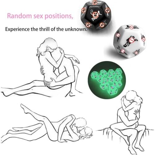 3 Kind Funny Sex Erotic Dice 12 Side Erotic Crap Sex Love Light Cube Love Dice Toy Luminous Couple Dice Adult Game Adult Sex Toy