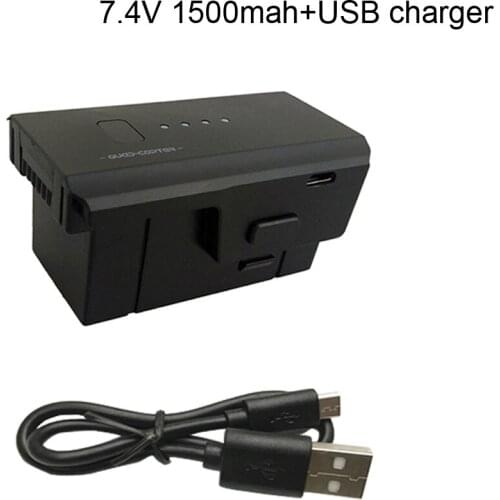 7.4V 1500mAh Lipo Battery with USB Charger line For SJRC Z5 Drone RC Quadcopter Spare Parts 7.4V battery for SJRC Z5 X103W KF608