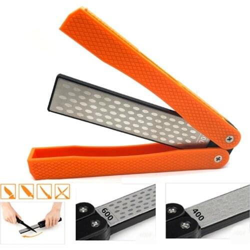 Diamond Rod Knife Sharpener Two-stage Tungsten Portable Fold Type Whetstone Sharpener Sharpening Knives Stone kitchen tools