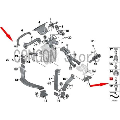 CAR Rivet Expansion Rivet bm wE36 320I M50 E36 320I M52 E36 318IS M42 Rivet Expansion Rivet Intermediate Bracket