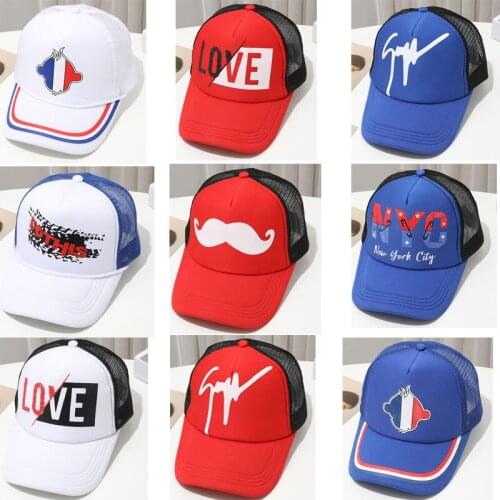 Men Women Adult Casual Trucker Hat Men Cartoon Print Breathable Baseball Cap Hip hop Snapback Hat New style