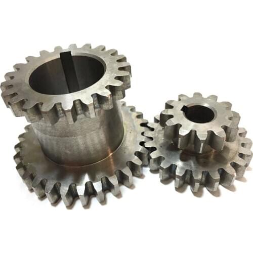 2Pcs/Set Cj0618 Teeth T29Xt21 T20Xt12 Dual Dears Metal Lathe Gear Duplicate Gear Double Gear