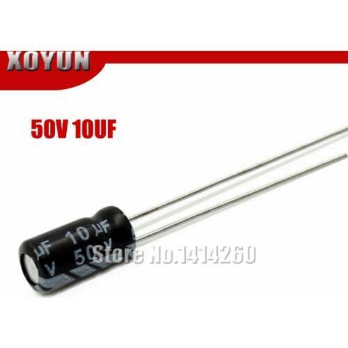 50pcs/lot Higt quality 50V10UF 5*7mm 10UF 50V 5*7 Electrolytic capacitor