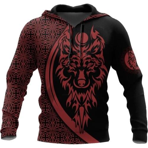 Beautiful Wolf Tattoo 3D Full Printed Hoodies Unisex Casual Pullover Sweatshirt Hip-Hop Zip Hoodies DY156