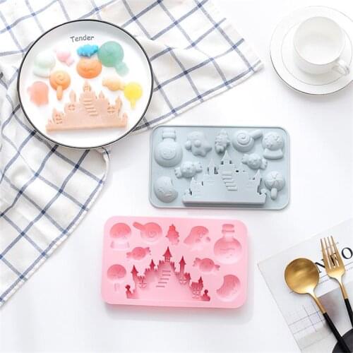 Kitchen Baking Silicone Mold Cake Decorating Fondant Chocolate Molds Snoep Pompoen Kasteel Halloween Dag Christmas Gift Cartoon