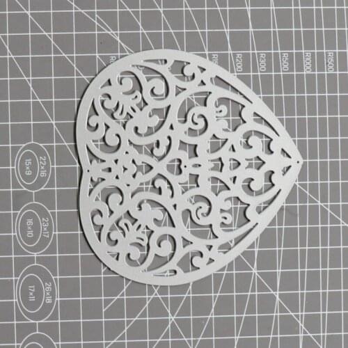 Metal Cutting Dies For Scrapbooking Heart Frame Lace Background Cut Die DIY Paper Cards Craft Diy Metal Dies Cutting