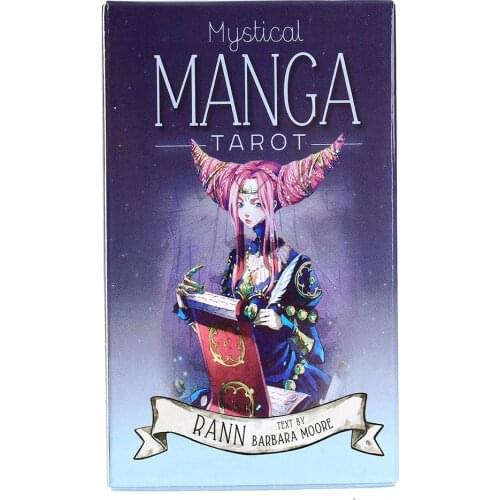 Mystical Manga Tarot Divination Deck English Version Oracle Cards Entertainment Parties Board Game With PDF Guidebook