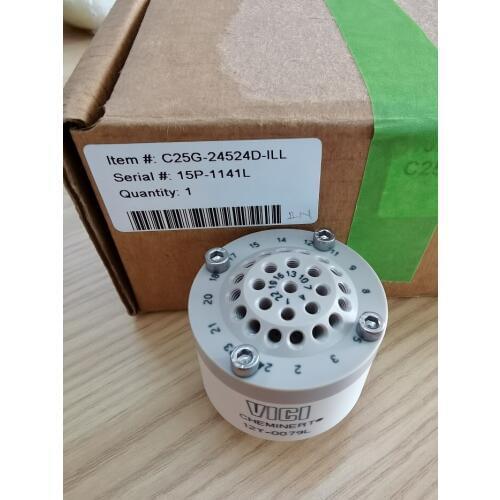 For C25G-24524D-ILL Low Pressure Multi Position Selector Valve VICI Valve Head Valco 24 Position
