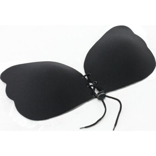 Fashion Push Up LIFT Self-Adhesive Silicone Front Closure Backless Strapless Invisible Bra