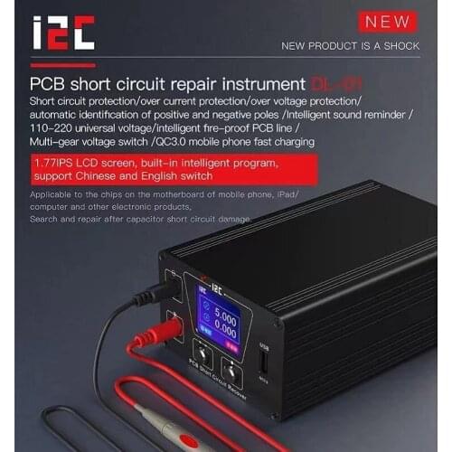 I2C DL-01 Short Killer Motherboard Short Circuit Burning Repair Tool Box for iPhone Mobile Phone Short Circuit Repair AS Sunshin