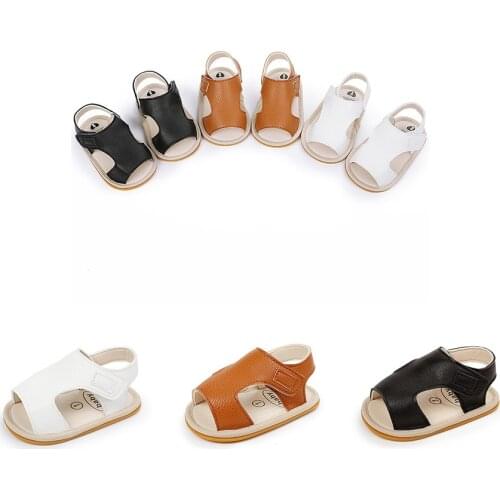 New Canvas PU Baby Non-Slip Sandals Child Summer Boys Fashion Sandals Sneakers Infant Shoes 0-18 Month Baby Shoes