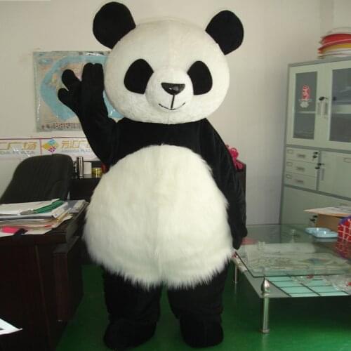 Wholesale New Version Chinese Giant Panda Mascot Costume Christmas Mascot Costume Free Shipping