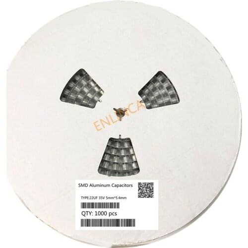 Original 1000pcs 22UF 35V 5mm*5.4mm SMD electrolytic capacitor 20