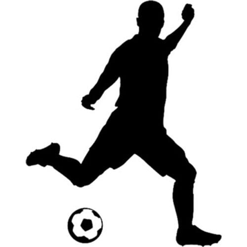 Personalized Football Player Classic Car Sticker Pvc Waterproof Reflector Cover Scratches Body Decal Decorate14cm * 11cm