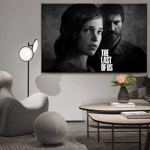 The Last of Us Game Joel Allie Poster Painting On The Wall for Home Decor Wall Art for Living Room Modern Room Decoration