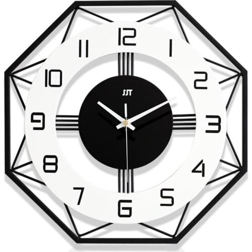 Simple home decoration fashion wall clock creative living room bedroom Round shape exquisite clocks