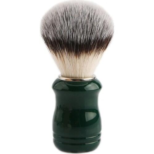 Plastic Resin Handle Tuxedo Knots Shaving Brush Beard Brush with Soft Dense Synthetic Hair Knots for Shaving Tools