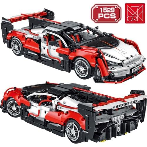 Technical Stunt Raing Speed Car Building Blocks MOC Expert Sport Vehicle Bricks Assembly Childrens Toys HolidayGifts for Adult