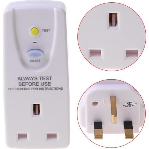 UK 13A Converter Socket Fire-proof Safety Smart Home Circuit Breaker Cutout Plug Adapter Leakage Protector Accessories