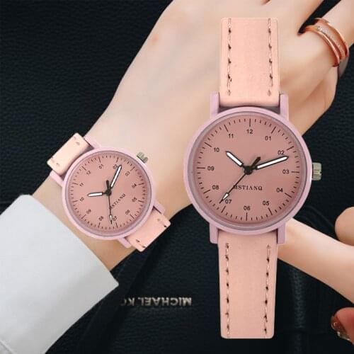 2021 NEW Women Watches Simple Vintage Small Watch Leather Strap Casual Sports Wrist Clock Dress Wristwatches Reloj mujer