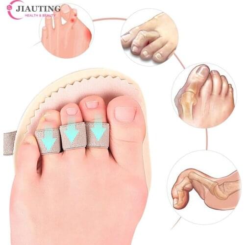 1 Pair Soft Forefoot Pads Bunion Corrector Toe Separator Straightener Thumb Valgus Protector Toes Juanete Spreader Corrector