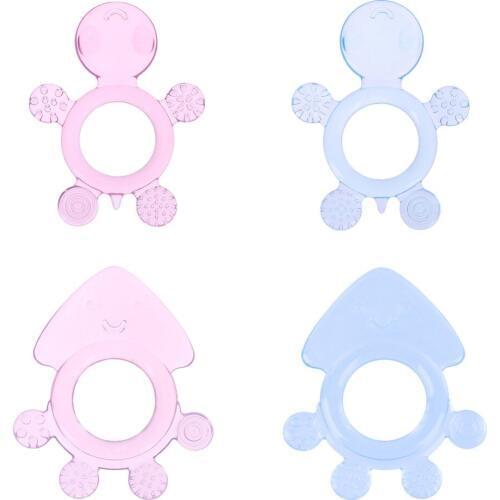 1 PC Safety Baby Teether Toys Kids Food Grade Silicone Soother Baby Teething Chewable Pacifier Teethers nipple bites