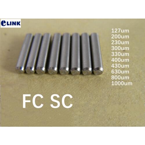 10pcs 83-1000um SC FC ST metal ferrule fiber optic connector kits big inner diameter can be custom-produced free shipping ELINK