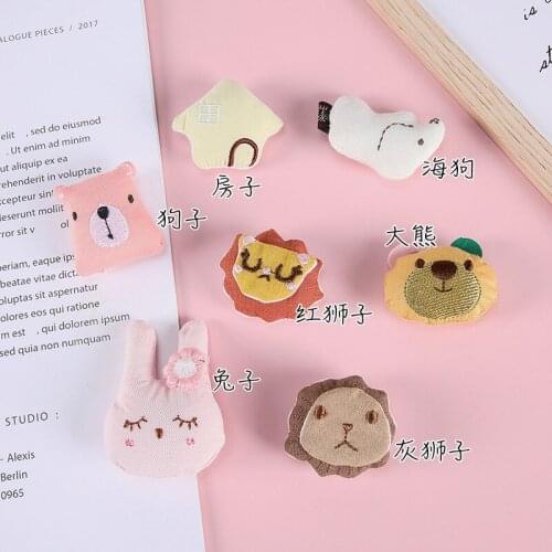 10pcs/lot DIY Handmade cute handmade cartoon mix style Padded Patches Appliques For Clothes Sewing Supplies DIY Hair Decoration