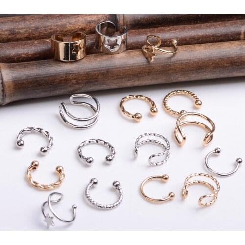 10 Pieces/Lot Metal Copper C Shape Earring Clip Hoop Accessories Diy Earring Jewelry Making