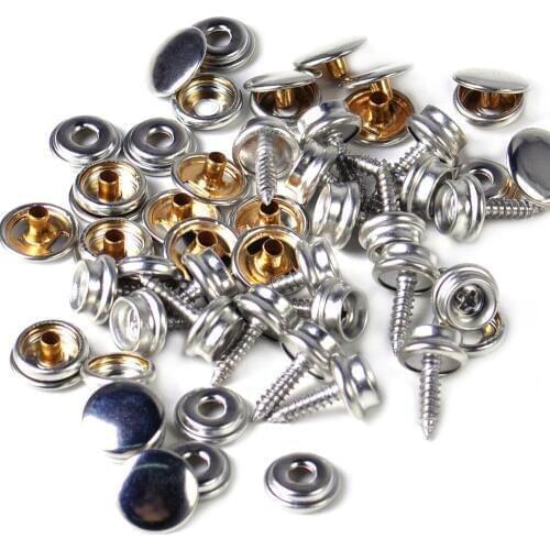 150pc Stainless Steel Marine Canvas Fabric Snap Cover Button & Socket Kit
