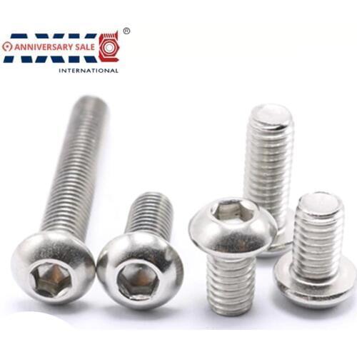 25 PCS 1/4 -20x5 / 8 inch hex socket Button Head bolts screws