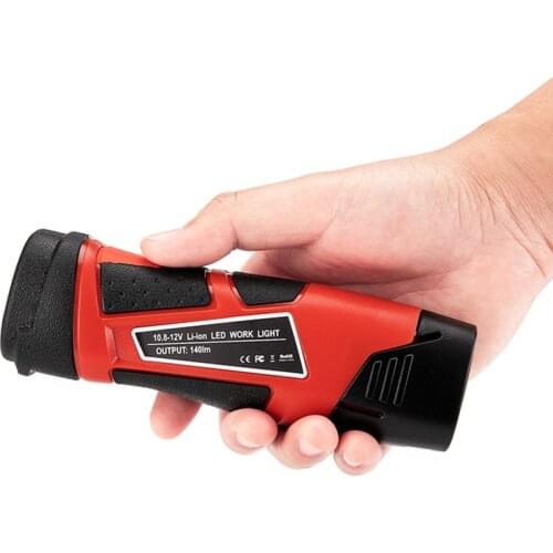 3W Handheld LED Light 10.8V-12V Lithium Rechargeable Lamps Flashlight For Milwaukee M12 battery Flashlight high quality