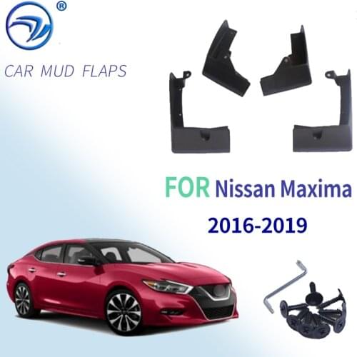 Car Front Rear wheel Mud Flap For Nissan Maxima 2016-2019 Fender Mud Flap Splash Guards Mudguards Car accessories Soft plastic