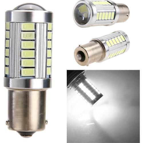 Car LED Light 5630 33SMD Lens 1156/P21W Automobiles Brake Back Taillight Fog Lamp Turn Signal Exterior Light-emitting Diode Bulb