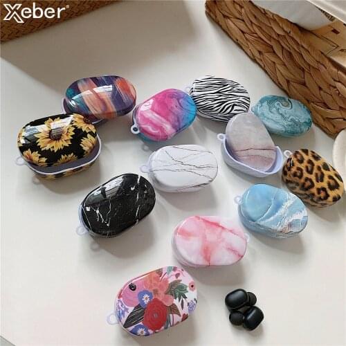 For Xiaomi Redmi Airdots S Luxury Marble Leopard Floral Earphone Case Wireless Headset Protection Full Cover For Redmi Airdots S