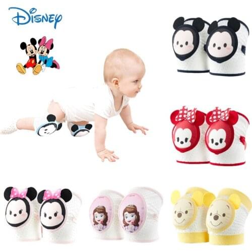 Disney Mickey Mouse Cartoon Childrens Knee Pads Baby Anti-fall Crawling Artifact Thickened Non-slip Safety Toddler Knee Sleeve