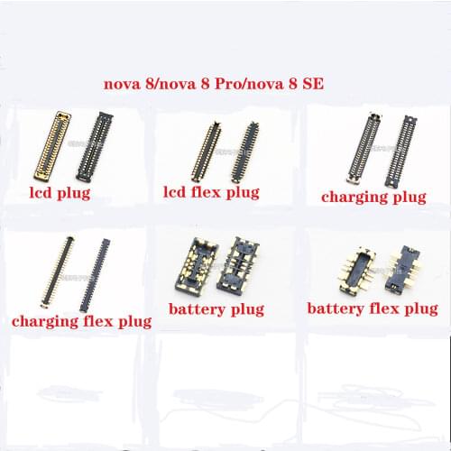 For Huawei nova 8 nova 8 Pro nova 8 SE display seat LCD screen cable tail socket battery FPC plug