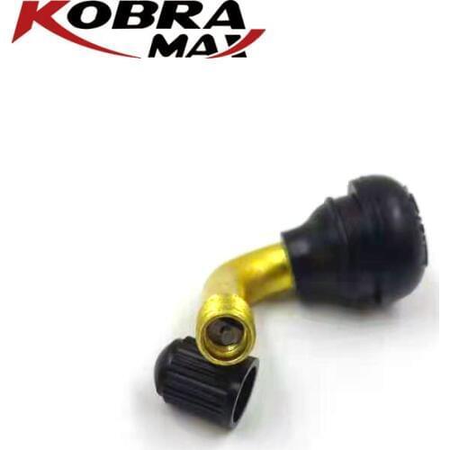 KobraMax Motorcycle PVR70 Tire Valve Core Stems Caps Snap In Rim Hole Scooter Wheel 90 Degree Angle Extension Adaptor