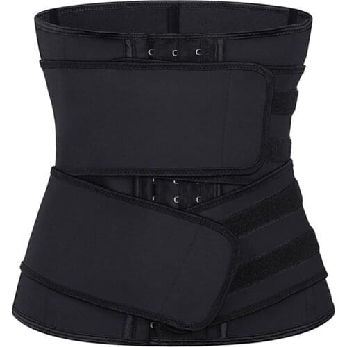 Underbust Corset Waist Trainer for Women Latex Waist Cincher Body Shaper Sport Girdle Steel Boned Waist Slimming Double Belt