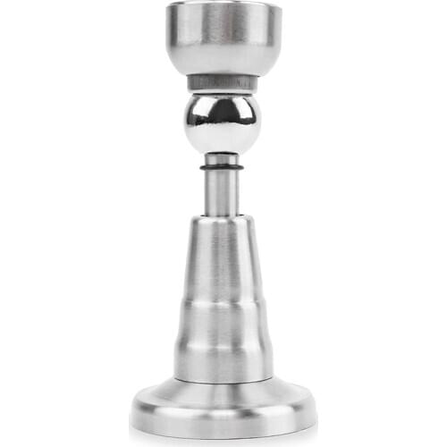 Magnetic Door Stop with Soft-Catch - Stainless Steel Brushed Magnetic Stopper, Chrome Heavy Duty Magnet,Hold Door Open