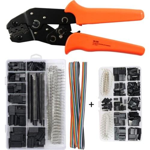 SN-28B dupont crimping tool crimper pliers with 1550PCS+620PCS dupont JST Connector jst crimp tools hand tool set