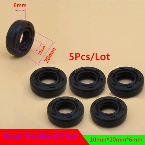 5pcs 10*21*6mm Oil Seal Ring for Bread Maker Breadmaker Bakers Machine Blender Repair Parts Bread Machine Spare Parts Wearable