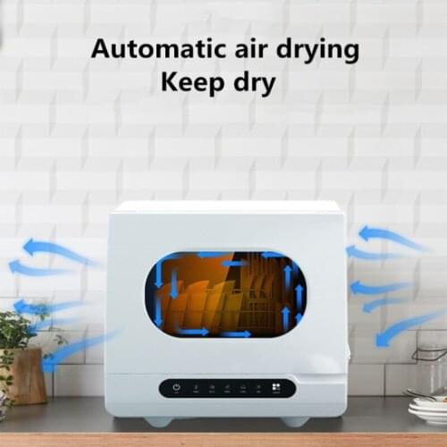 220V Installation-free Dishwasher Household Small Drying UV Lamp Disinfection Automatic Installation-free Desktop Dishwasher