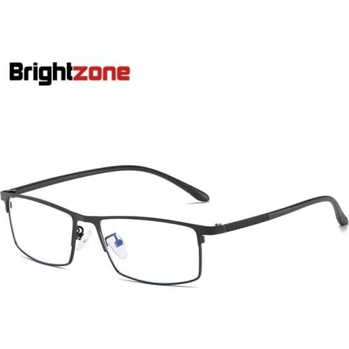 Anti-Blue Light Full Men Titanium Alloy Eyeglasses Optical Frames For Men Eyewear Flexible TR90 Temples Legs IP Alloy Spectacles