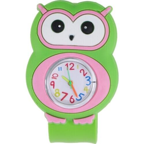 Wholesale 10pcs Children Watch Cartoon Animal Shape Owl Crocodile Dog Cat Quartz Kids Watch for Boy Girl Baby Bracelet Toy Clock
